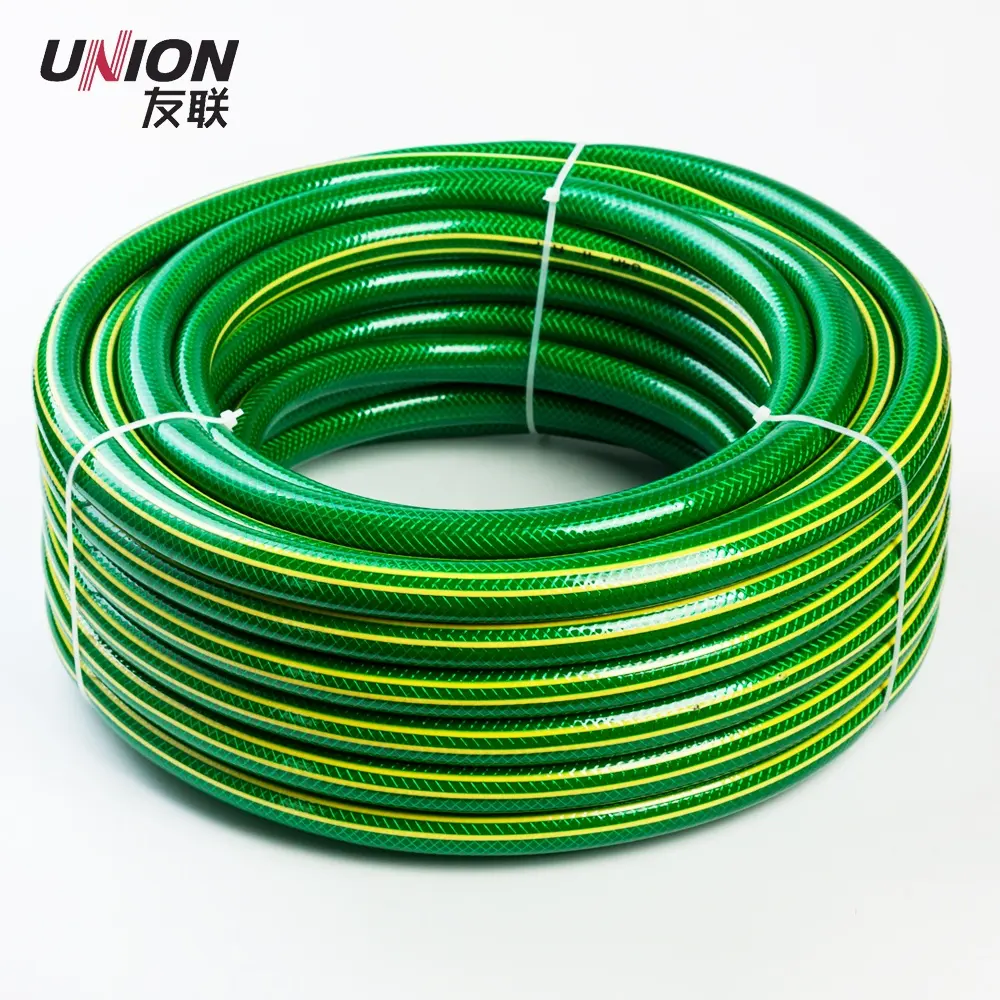 all color flexible fiber braided reinforce plastic pvc garden water hose