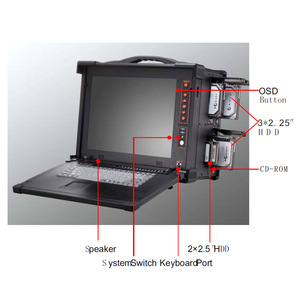 15 pulgadas LCD table ortable Industrial uuged omputer hasshassis con 5 Pcs HDpace Pace 7 Pcs alalf-tamaño Lots xpansion lotes para Data orensics - Product Image 3