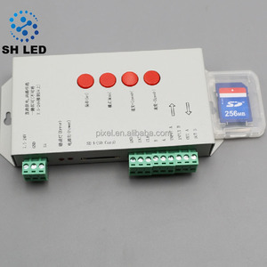 DC5V Tek port çıkışı ws2801 rgb piksel adresli <span class=keywords><strong>program</strong></span> sd kart <span class=keywords><strong>t1000</strong></span> ucs1903 <span class=keywords><strong>led</strong></span> piksel dmx denetleyici - Product Image 2
