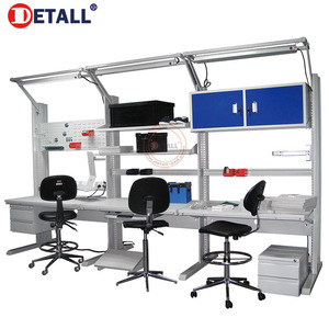 Standard größe moderne büro angepasst <span class=keywords><strong>computer</strong></span> dental techniker 6 person elektronische montage workstation tisch bank möbel