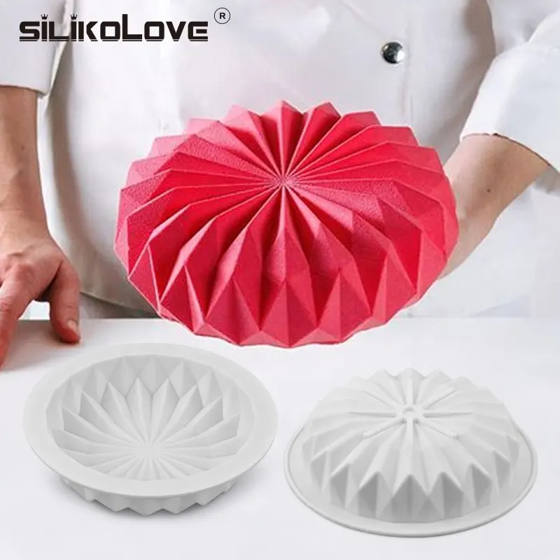 SILIKOLOVE Della Torta Del Silicone Stampo Per Torte Mousse Che Decora Muffa Bakeware Strumenti di decorazione di Cioccolato Fondente Maker Dessert Vaschetta di Cottura