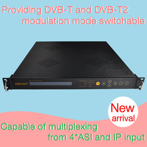 Modulador DVBT2 DTV, modulador de DVB-T2 terrestre para TV, BNC, 1PPS, salida de bucle de entrada, UDP, 10MHz, referencia, IPTV a DVB T