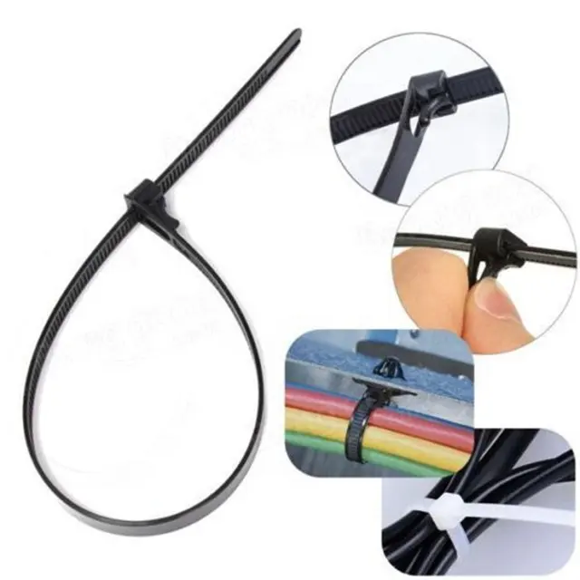 Protection Nylon Fire Resistance Releasable Plastic Nylon Cable Tie