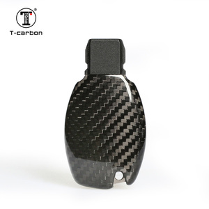 T-פחמן פחמן סיבי מרחוק מפתח case עבור מרצדס מפתח כיסוי מקרה עבור מרצדס בנץ w212 W210 AB C Class