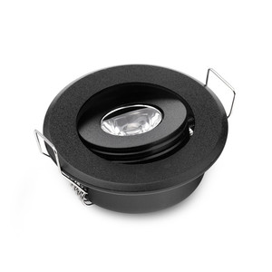 3000Kブラックシーリング1W3WスポットLEDエンキャストラブルプラフォンLEDスポットライト - Product Image 1