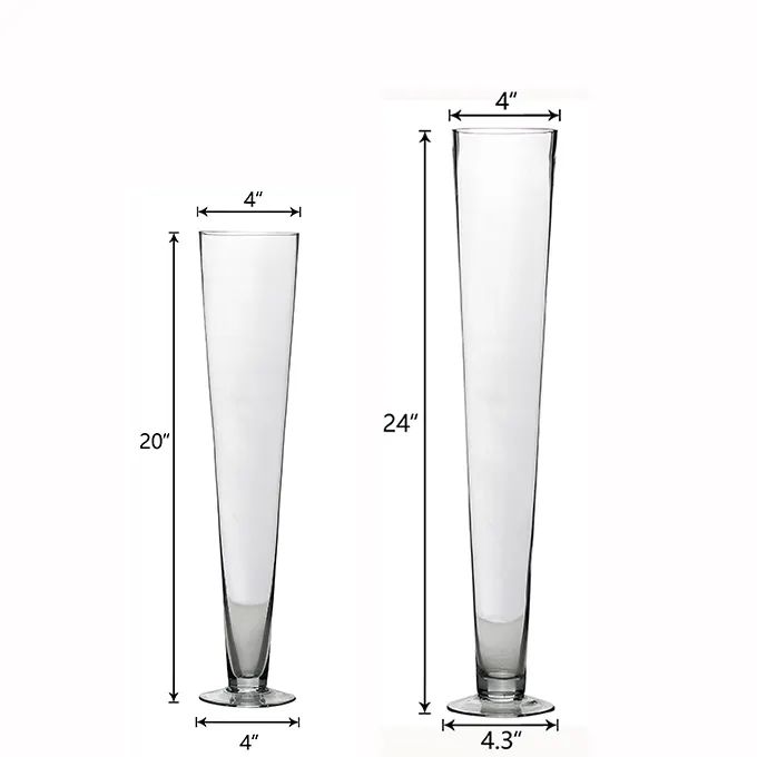 Wholesale Glass Cylinder Vase Glass Table Centerpiece Wedding Decoration Flower Vase Glass