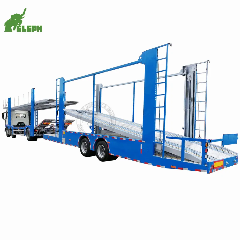 China marca 2 eixos 6 unidades unidades 8 10 unidades car carrier trailer para venda no balcão de empregos áfrica do sul