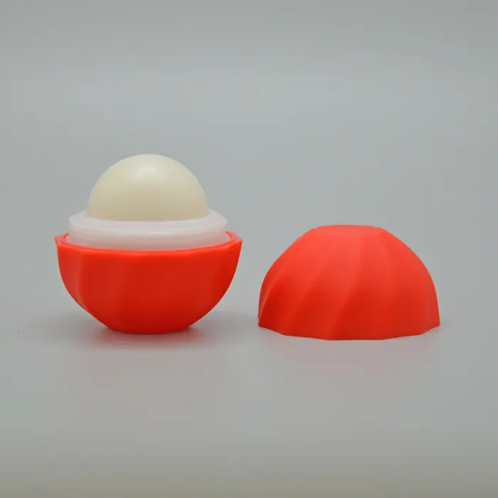 PP wadah bola pelembap bibir 7g, wadah pelembap bibir bentuk telur lucu plastik sesuai pesanan indah