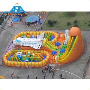 Çocuk oyunu şişme eğlenceli şehirler fedai, şişme atlama kalesi eğlenceli şehir satılık - Product Image 3