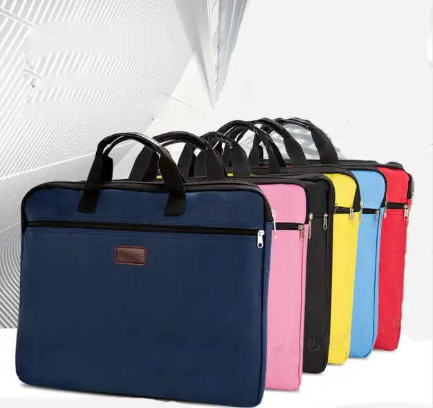 Bolsa estofado personalizado para reunião, bolsa para laptop oxford para reuniões de homens de negócios 14 polegadas