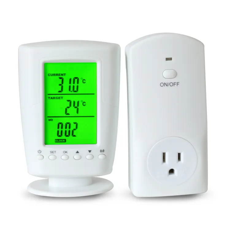 Prise sans fil intelligente programmable blanc Lcd maison intelligente thermostat de contrôle de température