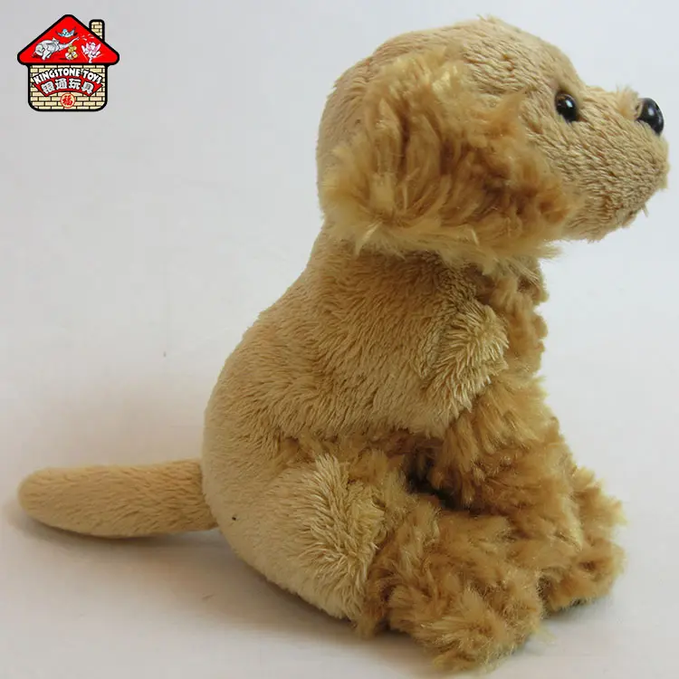 Toptan yeni tasarım dolması hayvan oyuncak yavru OEM peluş oyuncak gerçekçi yürüyüş Flutty köpekler için promosyon bebek oyuncak