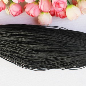 Poliéster ronda cordón encerado hilo de cera de línea de costura de hilo de poliéster encerado retorcido de coser de cuero cable para hacer - Product Image 4