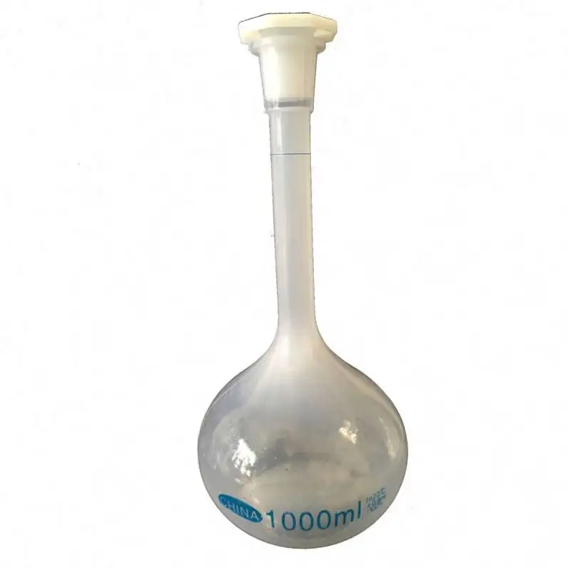 Gelsonlab-HSCW-021 de plástico de 1000ml, matraz de medición para laboratorio