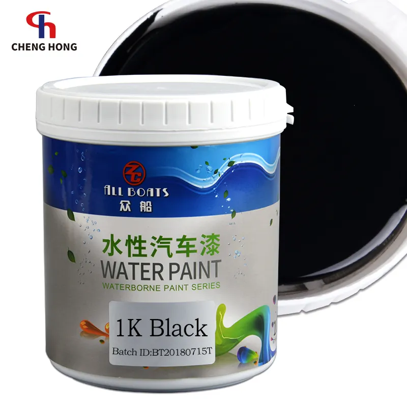पानी आधारित धातु स्प्रे पेंट एक्रिलिक तरल कार लाह काले पानी-आधारित पेंट