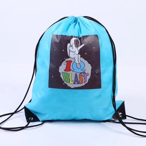 Promoción de sublimación personalizada GymSack Vote bolsa con cordón impermeable Nylon poliéster elección tirar de la cuerda dibujar mochila con cuerda - Product Image 5