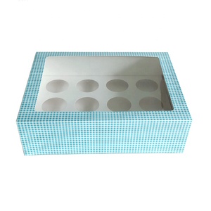 Bán Buôn Giá Rẻ Hồng Rõ Ràng Cup Cake Box (1 Đến 24 <span class=keywords><strong>Cupcake</strong></span>) - Product Image 2