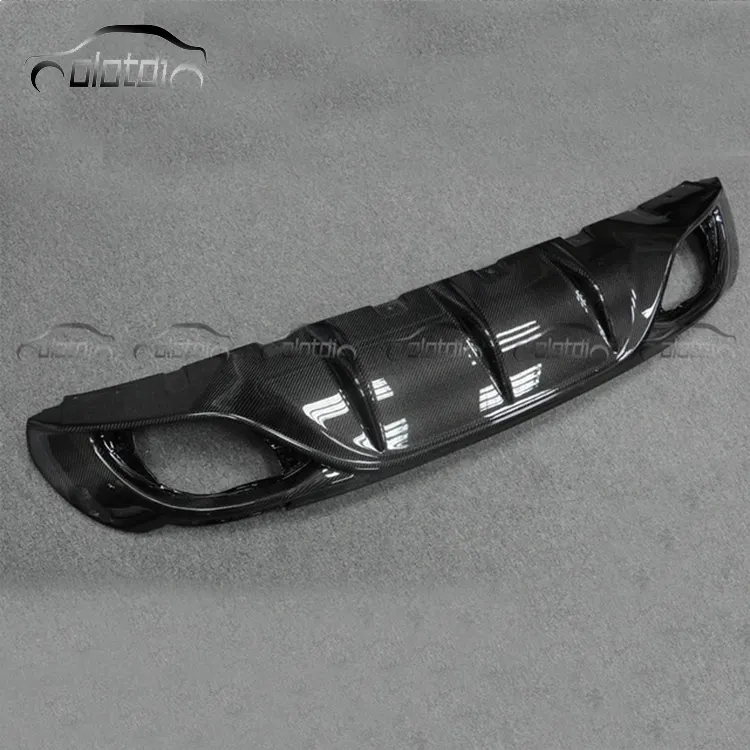 Separatore posteriore della fibra del carbonio del diffusore del labbro del paraurti posteriore dell'automobile per Alfa Romeo Giulia 940 Sport versione 2010 +