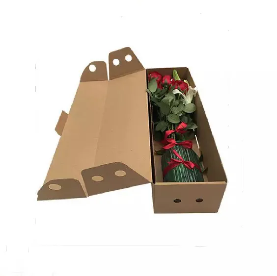 Alibaba 베스트셀러 환영 주문 물결 모양 꽃 상자/단 하나 꽃 포장 상자