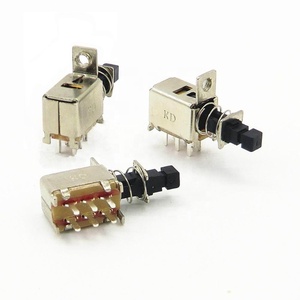 2P2T 6 Pins basmalı düğme acil Stop basmalı düğme anahtarı 2 pozisyon sıfırlama anahtarı - Product Image 3