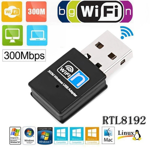 300MbpsワイヤレスUSBアダプターRT8192USBWIFIドングルミニ<span class=keywords><strong>wifi</strong></span>ネットワークカード