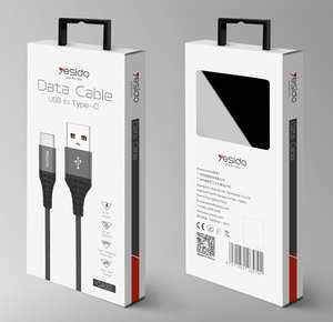 Aktarımı Şarj 2 In 1 Tip C Usb Veri Kablosu Hattı Naylon Örgülü 2.4A Usb şarj kablosu - Product Image 6