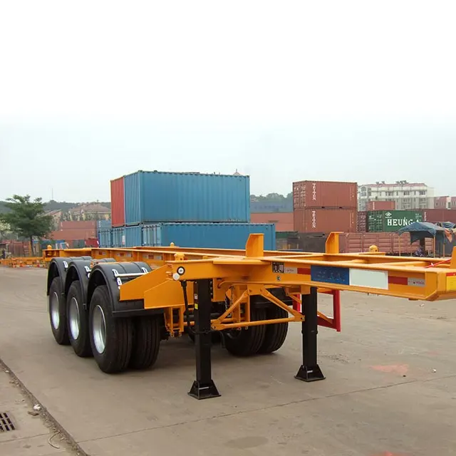 20ft Container Chassis Container Oplegger Tanker Chassis