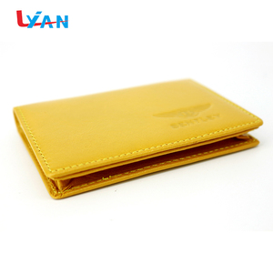 黄色合成革小钱包，开封短长度石头图案 - Product Image 2