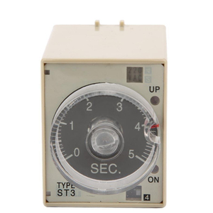 รีเลย์เวลา AC 220V ST3PC ซีรี่ส์220VAC เวลาหน่วงเวลา1S/10S/60S/6นาที - Product Image 3