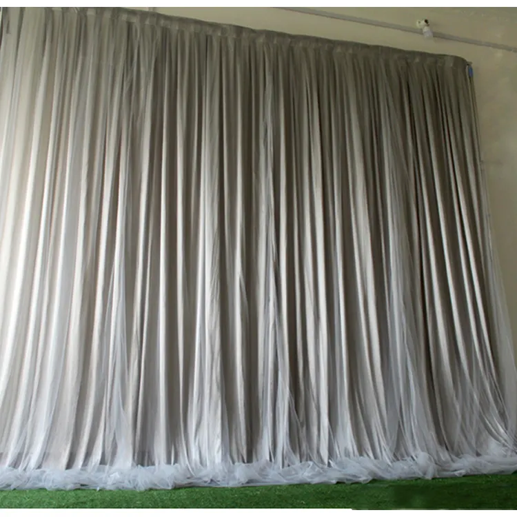 Cortina de organza para decoração de casamentos e eventos, cortina de backdrop