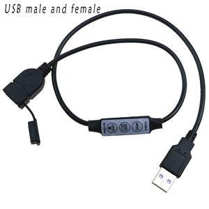 RGB LED контроллер USB диммер Беспроводная мини-пульт RF контроллер DC 5V 24V для RGB 3528 5050 светодиодные ленты освещения - Product Image 4