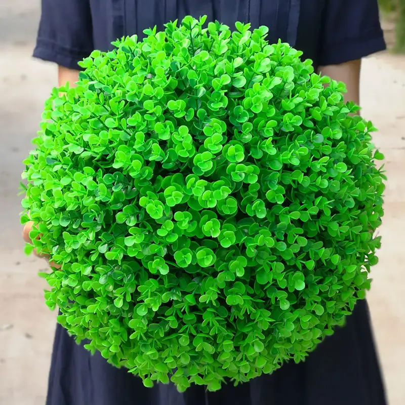 Precio de fábrica al aire libre decoración Planta Artificial Topiary de hierba