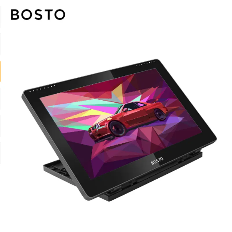 Menggambar Tablet Grafis Menulis Tanda Tangan Digital Grafis Pena Tablet Pad Monitor IPS 8192 1920*1080 5080lpi Bosto