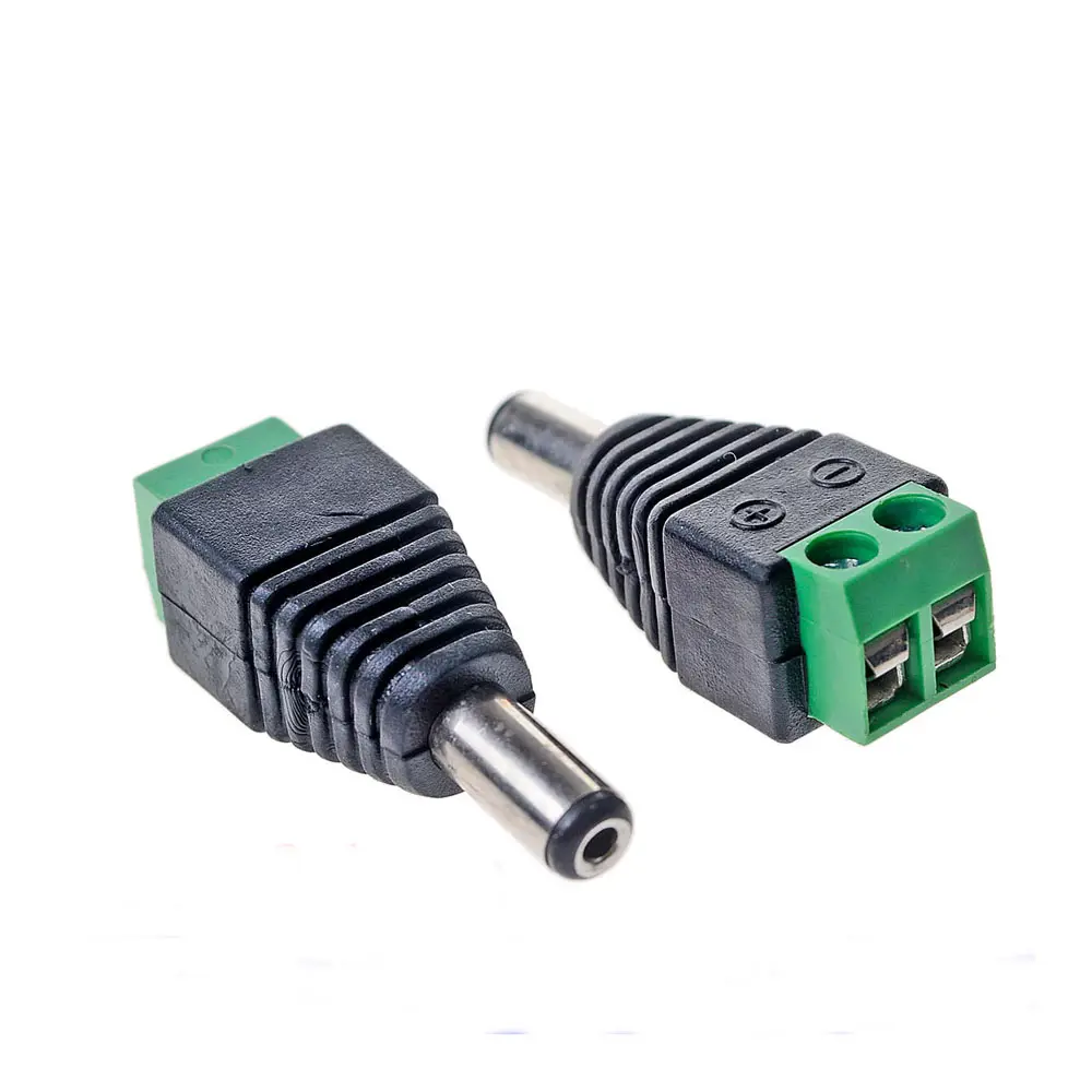 12V 2.1 x 5.5mm DC Power Male Plug Jack Adapter Connector Plug Male Plug Socket 5.5x2.1mm