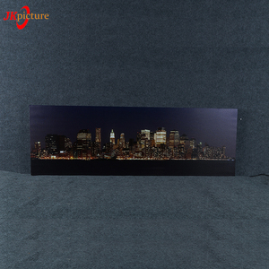 Hiện đại <span class=keywords><strong>New</strong></span> <span class=keywords><strong>York</strong></span> Thành Phố Cảnh Bridge In Ấn Tường Ảnh No Khung với Ánh Sáng <span class=keywords><strong>LED</strong></span> Canvas Vẽ Tranh - Product Image 4