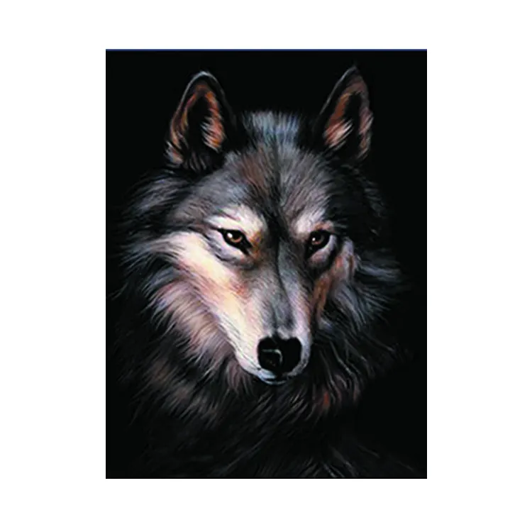 Lenticular wolf 3d bild