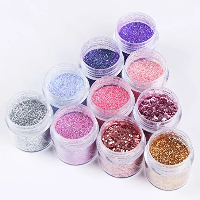 10ml Nail Art Glitter Powder Dust Muti-color Sequins Paillette Tips Decoration