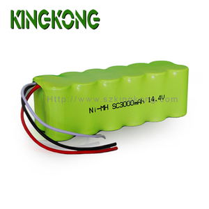 14.4V <span class=keywords><strong>NiMH</strong></span> pil paketi SC 3000mAh yedek <span class=keywords><strong>NiMH</strong></span> piller için robotlu süpürge