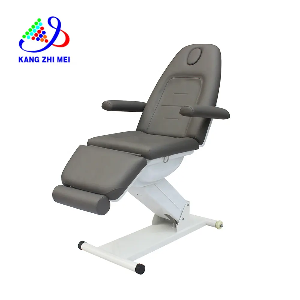 Kangmei Modern Luxury Salon Furniture Spa 3 Motor Electrical Cosmetic Eyelash Facial Bed Tattoo Chair