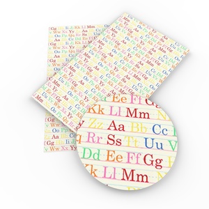 الجملة العودة إلى المدرسة عطلة مطبوعة قماش جلد اصطناعي 6225 - Product Image 4