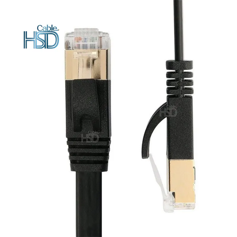 Плоский CAT6A BC CCA LAN Ethernet-кабель, патч-корд Rj45, тонкий UTP FTP, экранированный плоский кабель Cat6 AMP