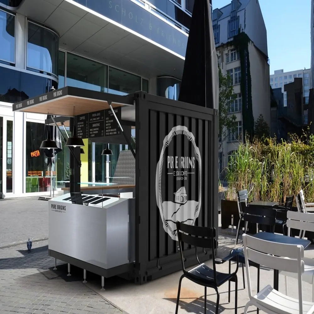 10ft Prefab Fashion Container Store/Kiosk/Lebensmittel Vending Cars Restaurant für mobile Geräte