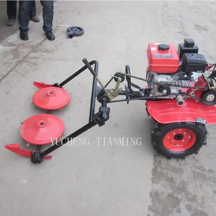 Tondeuse à gazon à petit disque à main de verger, tondeuse à foin de tracteur de marche