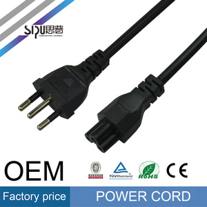 SIPU yüksek hızlı pvc bakır güç kablosu whoelsale 220 v bilgisayar elektrik telleri ve kabloları Brezilya güç kablosu