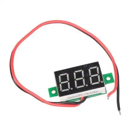 0,36 pulgadas Mini pantalla LCD voltímetro amperímetro voltimetro amperimet digital DC 4,5-30V LED rojo digital mini voltímetro amperímetro