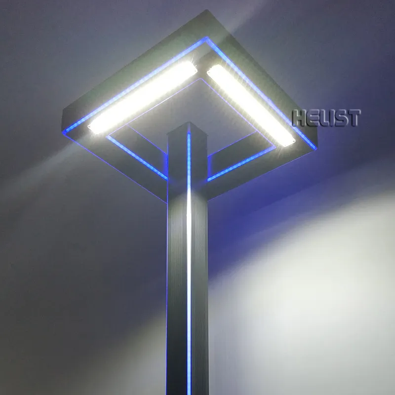 Barato lámpara poste con la luminaria poste de iluminación de calle Lámpara decorativa Post