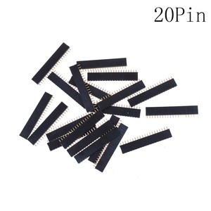 2/3/4/5/10/12/16/20 Pin 2,54mm einreihig gerade Stecker Buchse SIL Pin Header Socket Row Strip PCB-Anschluss für Arduino - Product Image 5