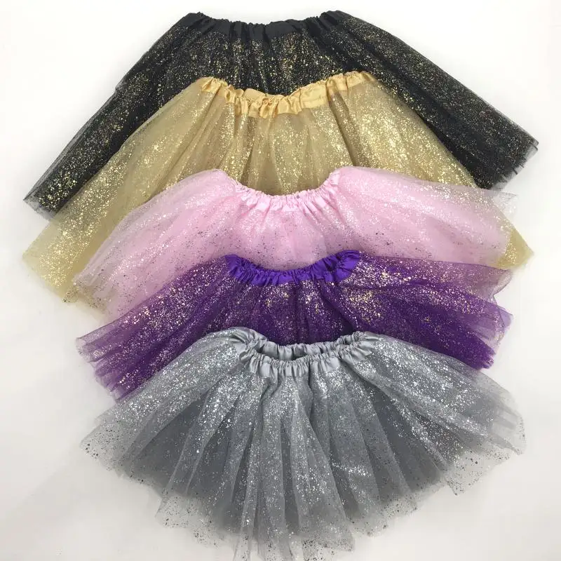 Professional Ballet Tutu 100% Polyester Sparkle Children Girls Tutu Skirt