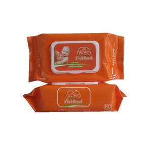 无香味婴儿湿清洁湿巾无香味水基湿巾带塑料盖 - Product Image 3