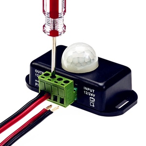 Interruptor de Sensor de movimiento PIR, ajuste automático, 12V, 24V, 8A, infrarrojo, módulo de interruptor de luz para lámpara de tira LED - Product Image 1